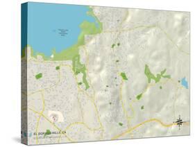 Political Map of El Dorado Hills, CA-null-Stretched Canvas