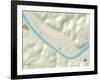 Political Map of Eleanor, WV-null-Framed Art Print