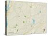 Political Map of Ellington, CT-null-Stretched Canvas