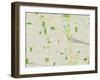 Political Map of Elmhurst, IL-null-Framed Art Print