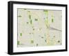 Political Map of Elmhurst, IL-null-Framed Art Print