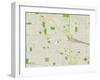 Political Map of Elmhurst, IL-null-Framed Art Print