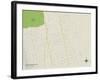 Political Map of Elmira Heights, NY-null-Framed Art Print