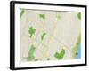 Political Map of Englewood, NJ-null-Framed Art Print