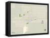 Political Map of Enid, OK-null-Framed Stretched Canvas