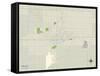 Political Map of Enid, OK-null-Framed Stretched Canvas