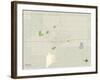 Political Map of Enid, OK-null-Framed Art Print