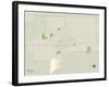 Political Map of Enid, OK-null-Framed Art Print