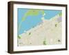 Political Map of Erie, PA-null-Framed Art Print