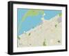 Political Map of Erie, PA-null-Framed Art Print