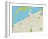 Political Map of Erie, PA-null-Framed Art Print