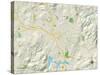 Political Map of Escondido, CA-null-Stretched Canvas