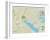 Political Map of Essex, MD-null-Framed Art Print