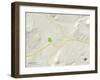 Political Map of Evanston, WY-null-Framed Art Print