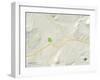 Political Map of Evanston, WY-null-Framed Art Print