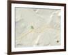 Political Map of Evanston, WY-null-Framed Art Print