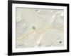 Political Map of Evanston, WY-null-Framed Art Print