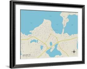 Political Map of Excelsior, MN-null-Framed Art Print