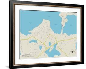 Political Map of Excelsior, MN-null-Framed Art Print