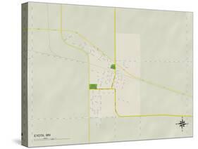 Political Map of Eyota, MN-null-Stretched Canvas