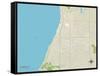 Political Map of Fairhope, AL-null-Framed Stretched Canvas