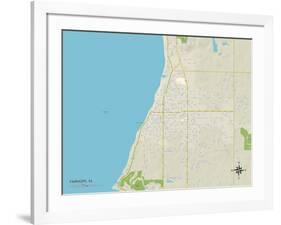 Political Map of Fairhope, AL-null-Framed Art Print