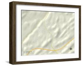 Political Map of Fall Branch, TN-null-Framed Art Print