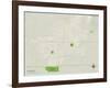 Political Map of Fallon, NV-null-Framed Art Print