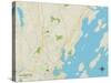 Political Map of Falmouth, ME-null-Stretched Canvas