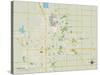 Political Map of Fargo, ND-null-Stretched Canvas