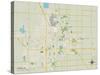 Political Map of Fargo, ND-null-Stretched Canvas