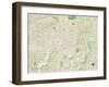 Political Map of Fayetteville, AR-null-Framed Art Print