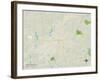 Political Map of Fayetteville, GA-null-Framed Art Print