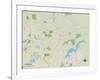 Political Map of Fishers, IN-null-Framed Art Print