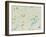 Political Map of Fishers, IN-null-Framed Art Print