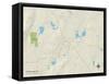 Political Map of Fitzwilliam, NH-null-Framed Stretched Canvas