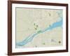 Political Map of Florence, AL-null-Framed Art Print