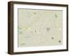 Political Map of Florence, SC-null-Framed Art Print