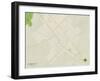 Political Map of Floresville, TX-null-Framed Art Print