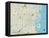 Political Map of Fort Lauderdale, FL-null-Framed Stretched Canvas