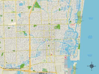 Street Map Of Fort Lauderdale Florida - Political Map Of Fort Lauderdale Fl U L PYAVP50 