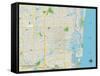 Political Map of Fort Lauderdale, FL-null-Framed Stretched Canvas