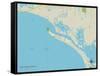 Political Map of Fort Myers Beach, FL-null-Framed Stretched Canvas