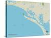 Political Map of Fort Myers Beach, FL-null-Stretched Canvas