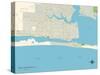 Political Map of Fort Walton Beach, FL-null-Stretched Canvas