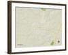 Political Map of Franklin, KY-null-Framed Art Print