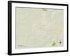 Political Map of Franklin, KY-null-Framed Art Print