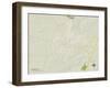 Political Map of Franklin, KY-null-Framed Art Print