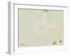 Political Map of Franklin, KY-null-Framed Art Print