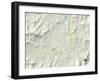 Political Map of Franklin, NC-null-Framed Art Print